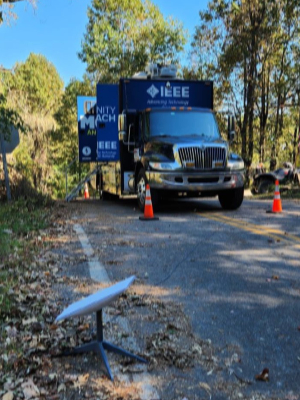 IEEE-USA MOVE Truck on the job.